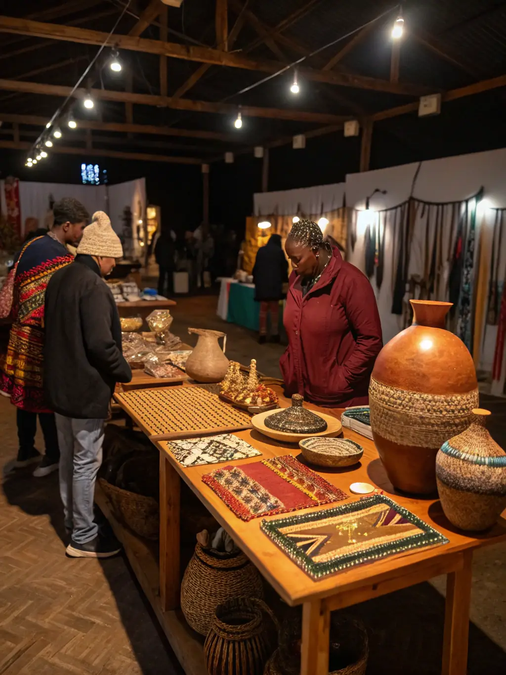 A scene from a community event at the Gardanne Autrefois museum, showcasing traditional crafts and local artisans demonstrating their skills.